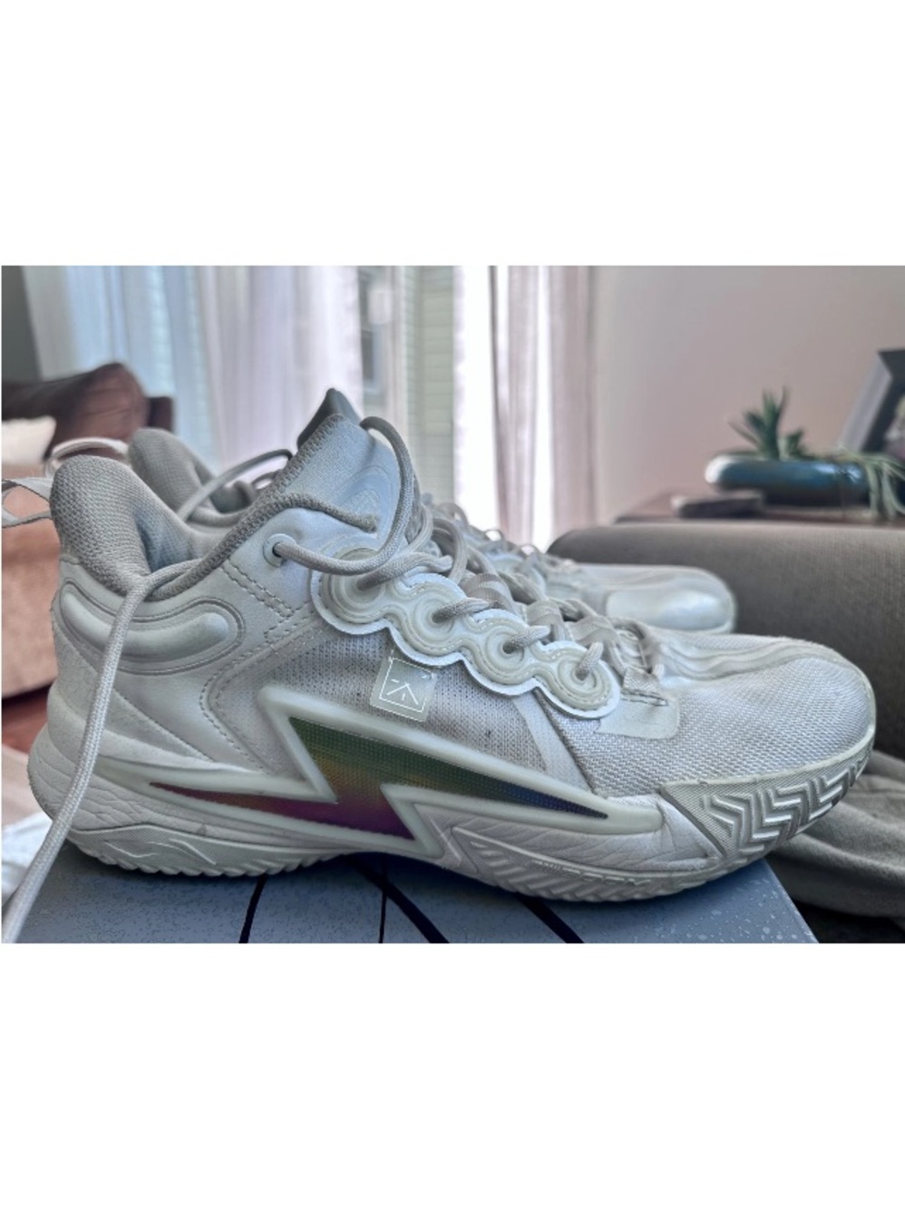 Way of Wade Son of Flash White Hot Triple White Li-Ning Training Sz 11